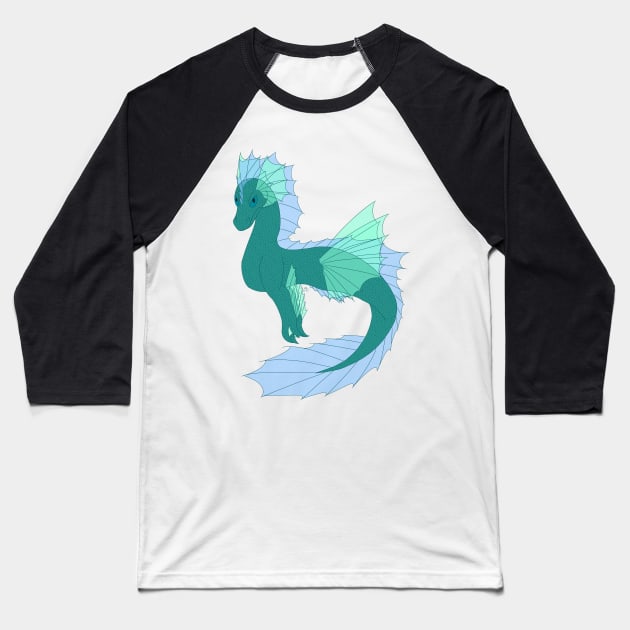 Sea Dragon Baseball T-Shirt by GadzooksTD